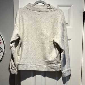 Madewell Speckled Gray Cowl Neck Sweater